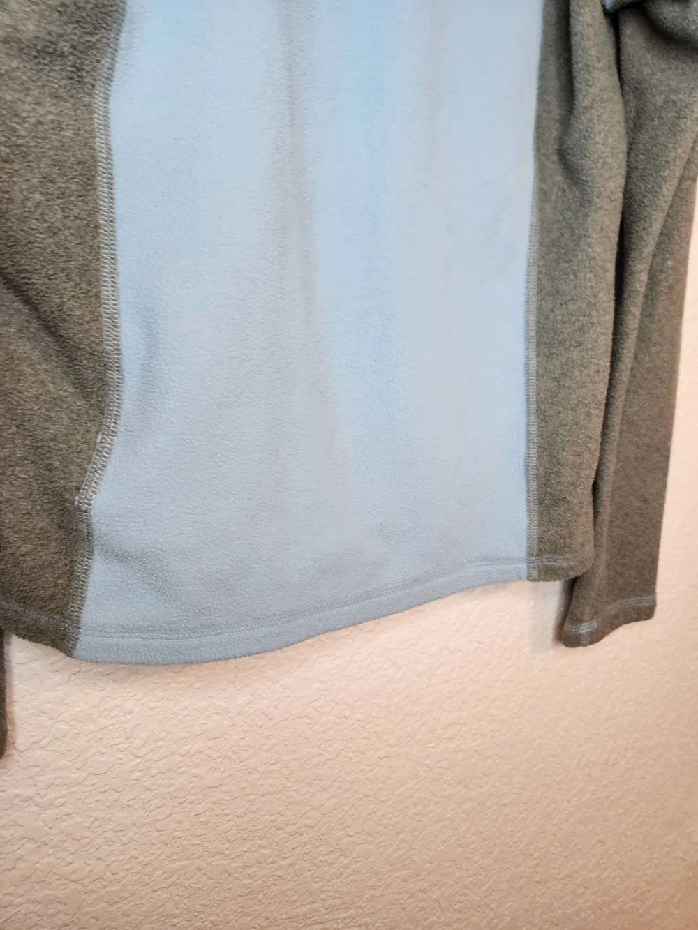 The North FaceFleece Sweatshirt Jacket Solid Teal Blue Gray Full Zip Sz M 10 12